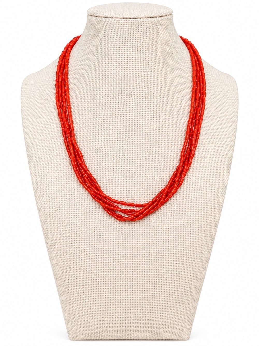 Coral Mediterranean Red vintage Necklace